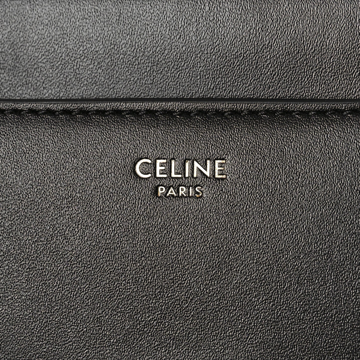 Satinated Calfskin Small 16 Top Handle Bag Black