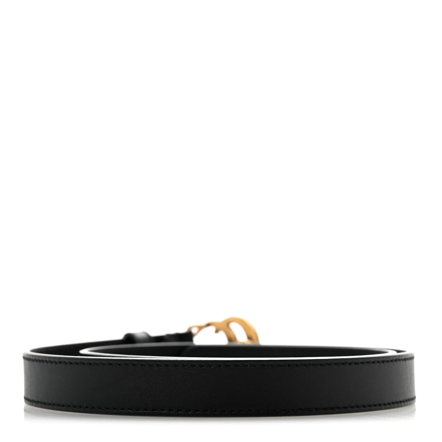 Calfskin Double G 20mm Belt 75 30 Black