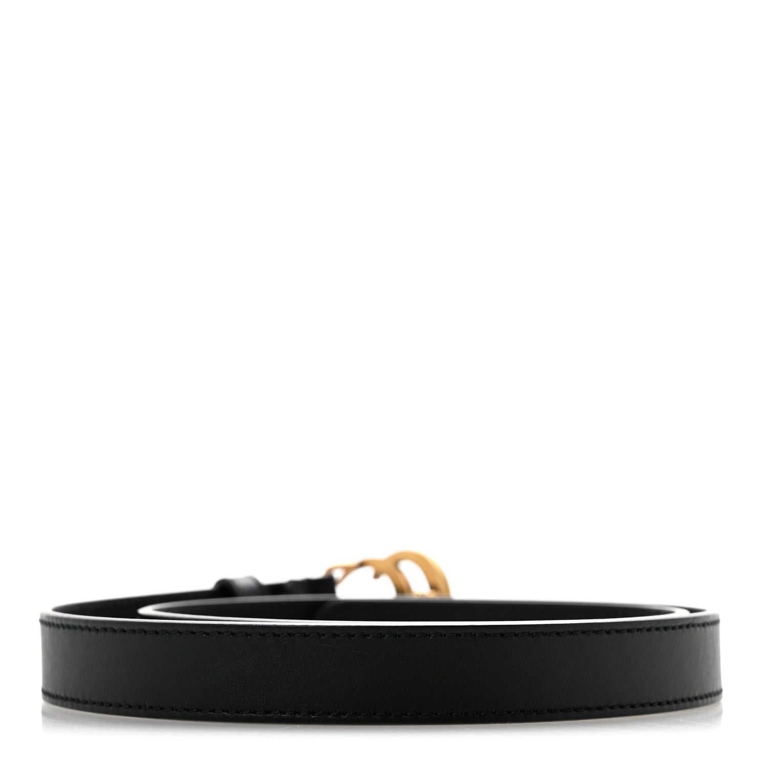 Gucci Calfskin Double G 20mm Belt 75 30 Black 2 of 7