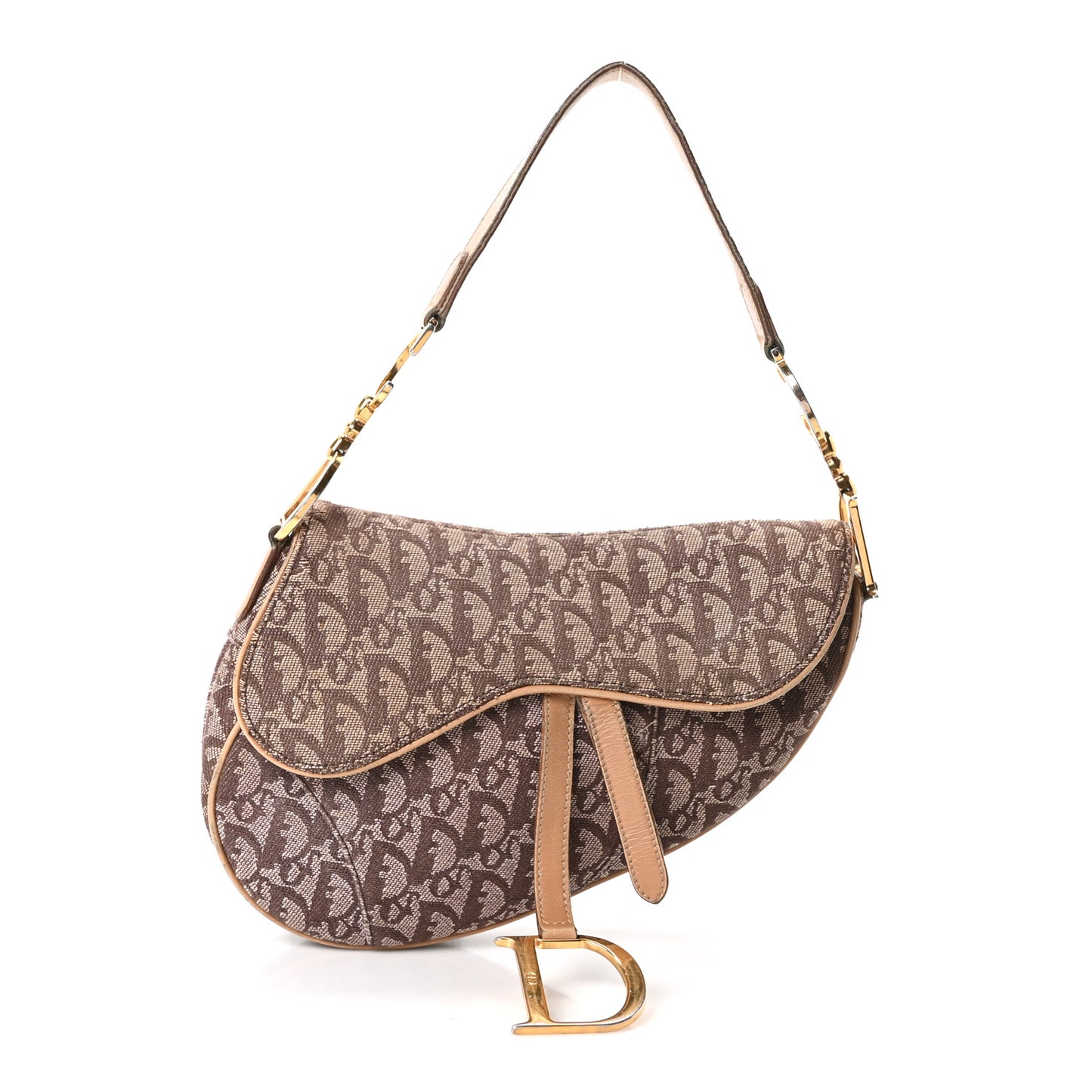 Monogram Saddle Bag Brown