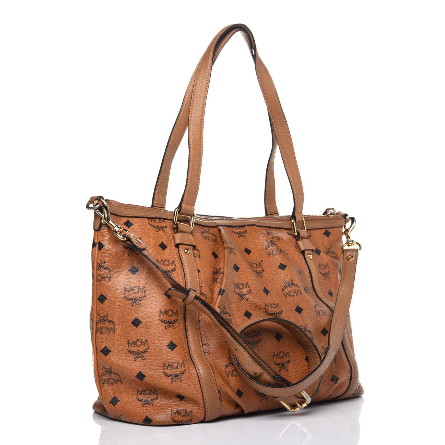 Visetos Medium Essentials Shopper Tote Cognac