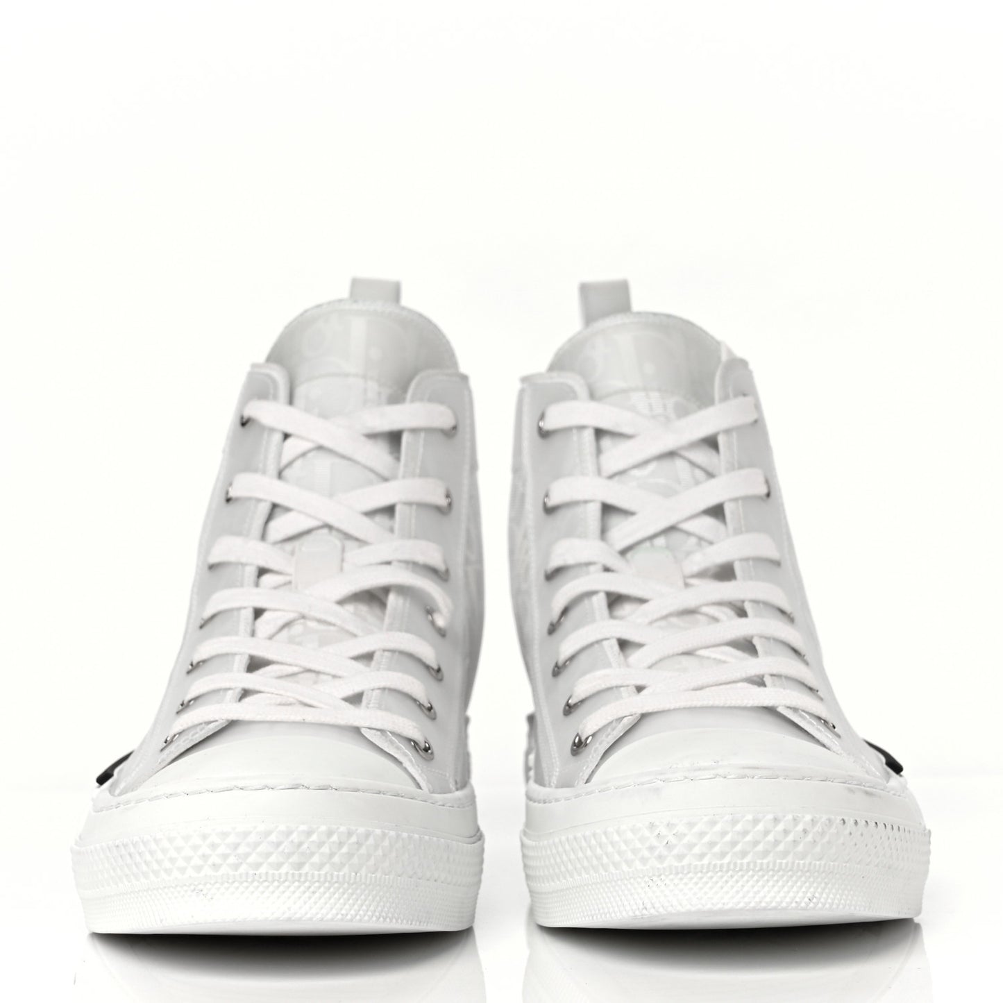 Technical Canvas Oblique Mens B23 High Top Sneakers 42 White