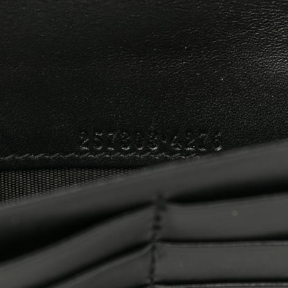 Gucci Monogram Nylon Continental Wallet Black 7 of 10