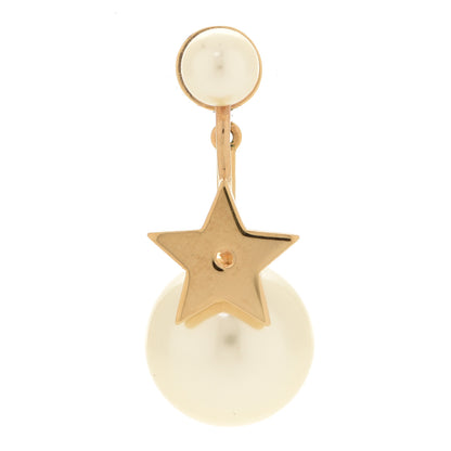Christian Dior Pearl Strass My ABCDior Tribale Star Earring Aged Gold 1 of 5