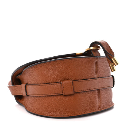Chloe Grained Calfskin Small Marcie Saddle Bag Tan 4 of 10