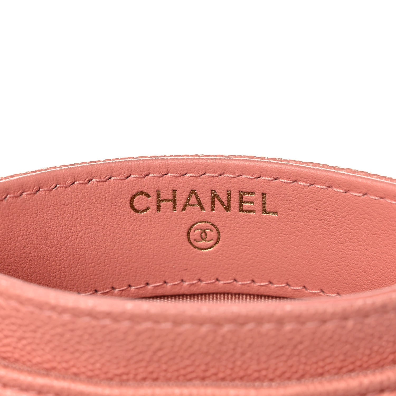 Chanel Caviar Quilted Boy Card Holder Pink 6 of 9