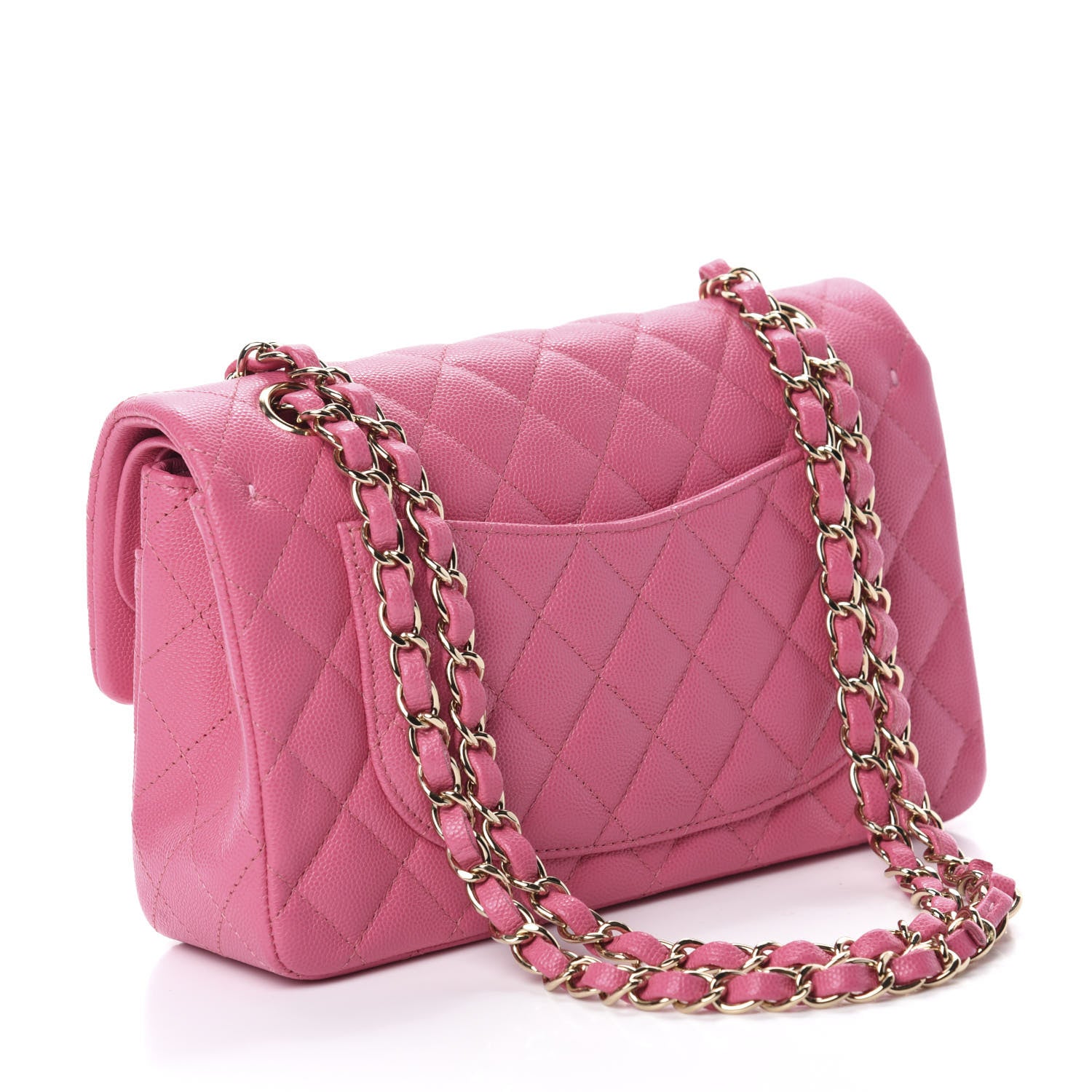Chanel Caviar Quilted Small Double Flap Pink 3 of 11