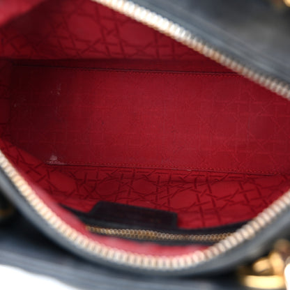 Christian Dior Lambskin Cannage Medium Lady Dior Black 5 of 15