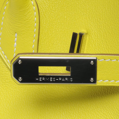 Hermes Swift Candy Birkin 35 Lime 8 of 11