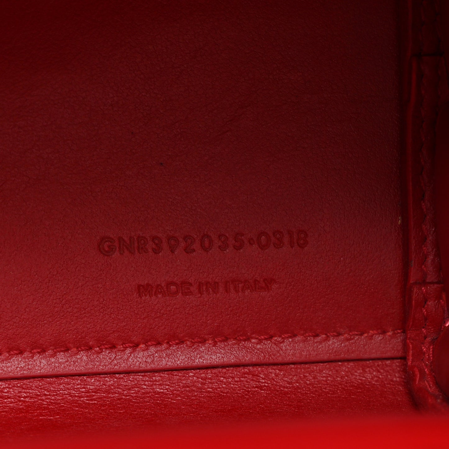 Calfskin Crocodile Embossed Nano Sac De Jour Red