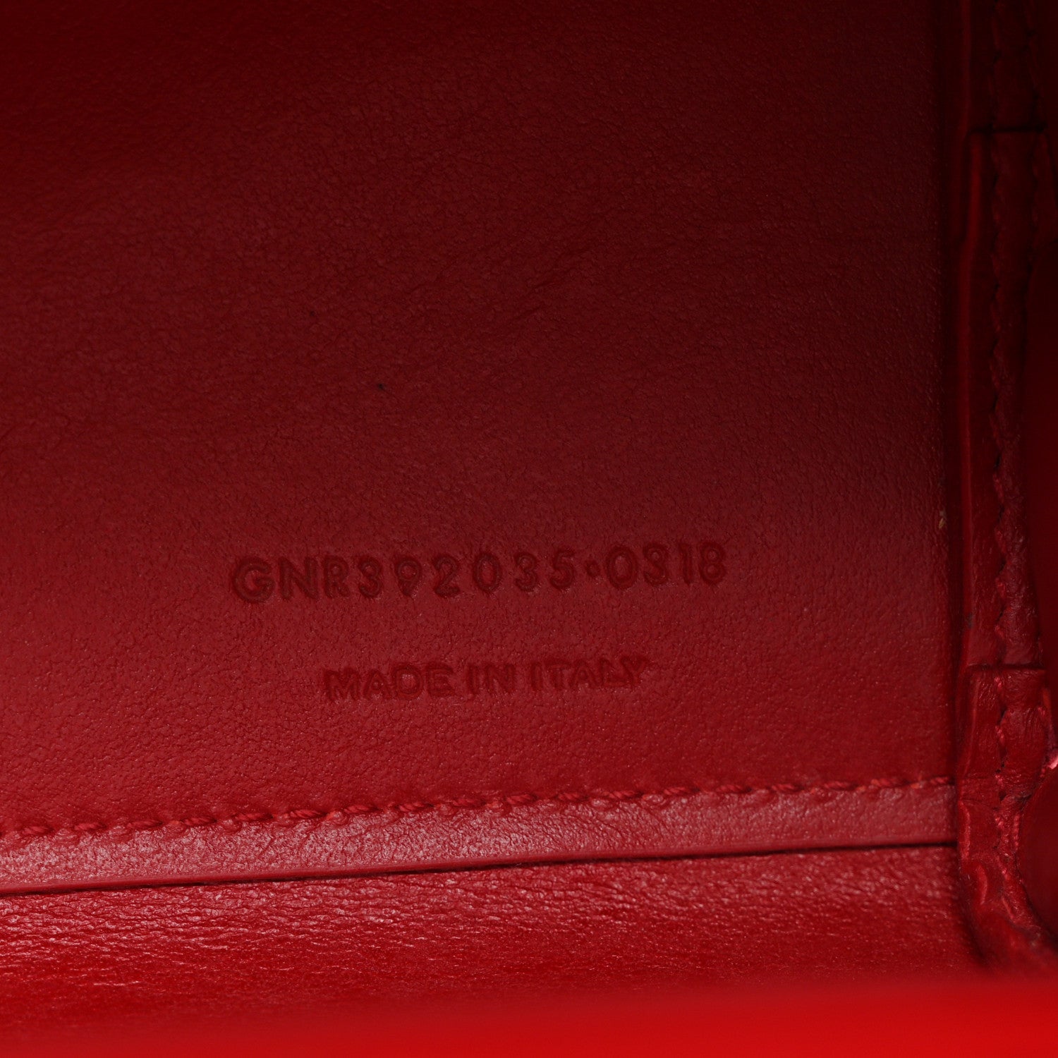 Saint Laurent Calfskin Crocodile Embossed Nano Sac De Jour Red 8 of 12