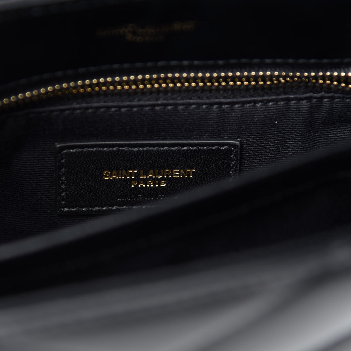 Calfskin Y Quilted Monogram Toy Loulou Crossbody Bag Black