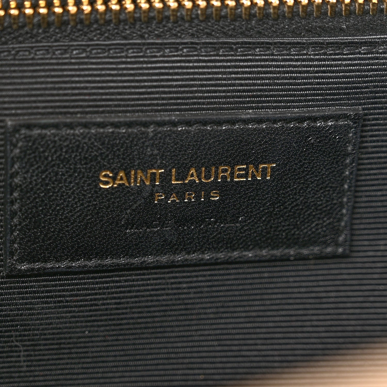 Saint Laurent Grain De Poudre Matelasse Chevron Large Monogram Satchel Dark Beige 6 of 16