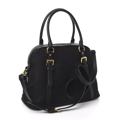 Prada Tessuto Nylon Saffiano Tote Black 4 of 11