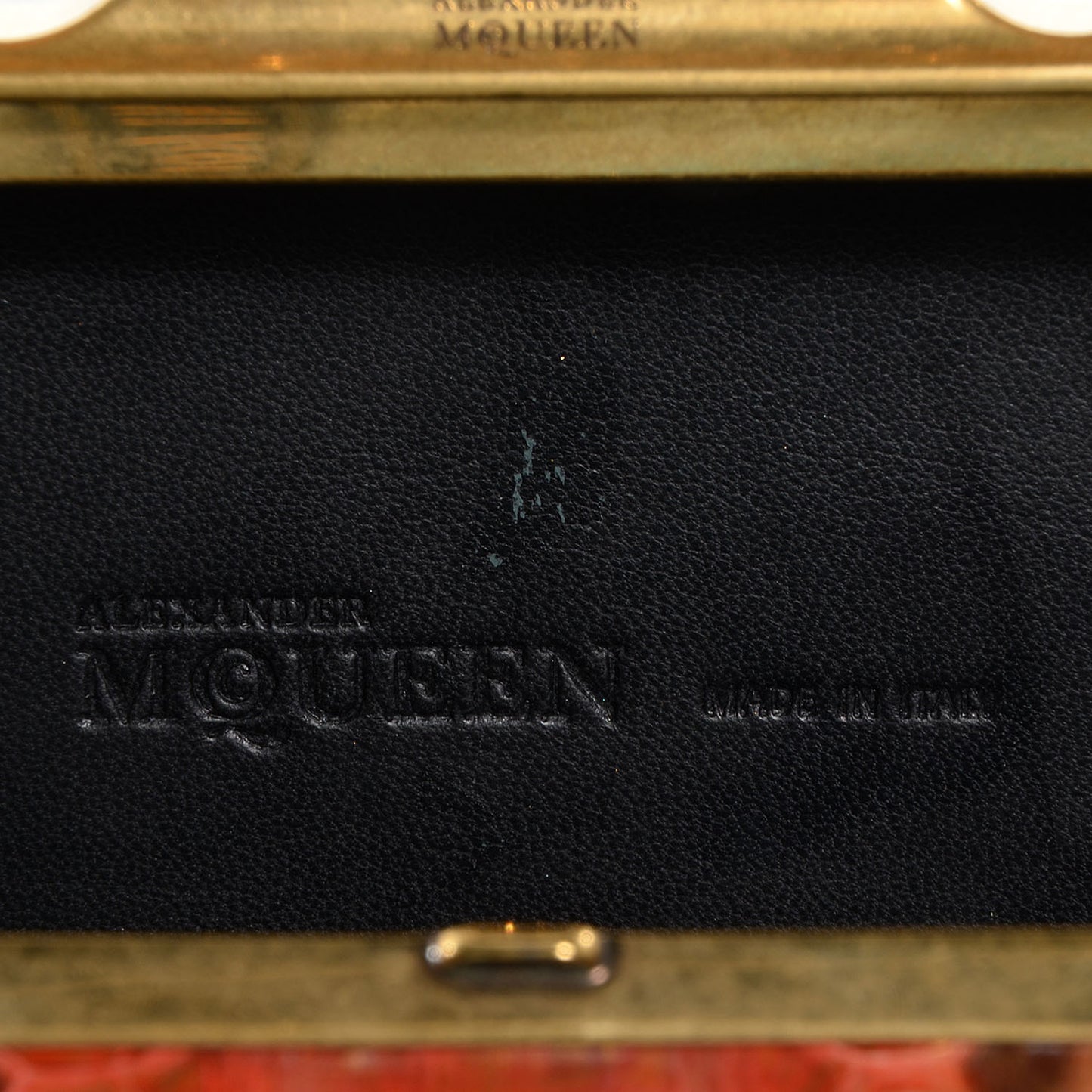 Python Knuckle Box Clutch Brown
