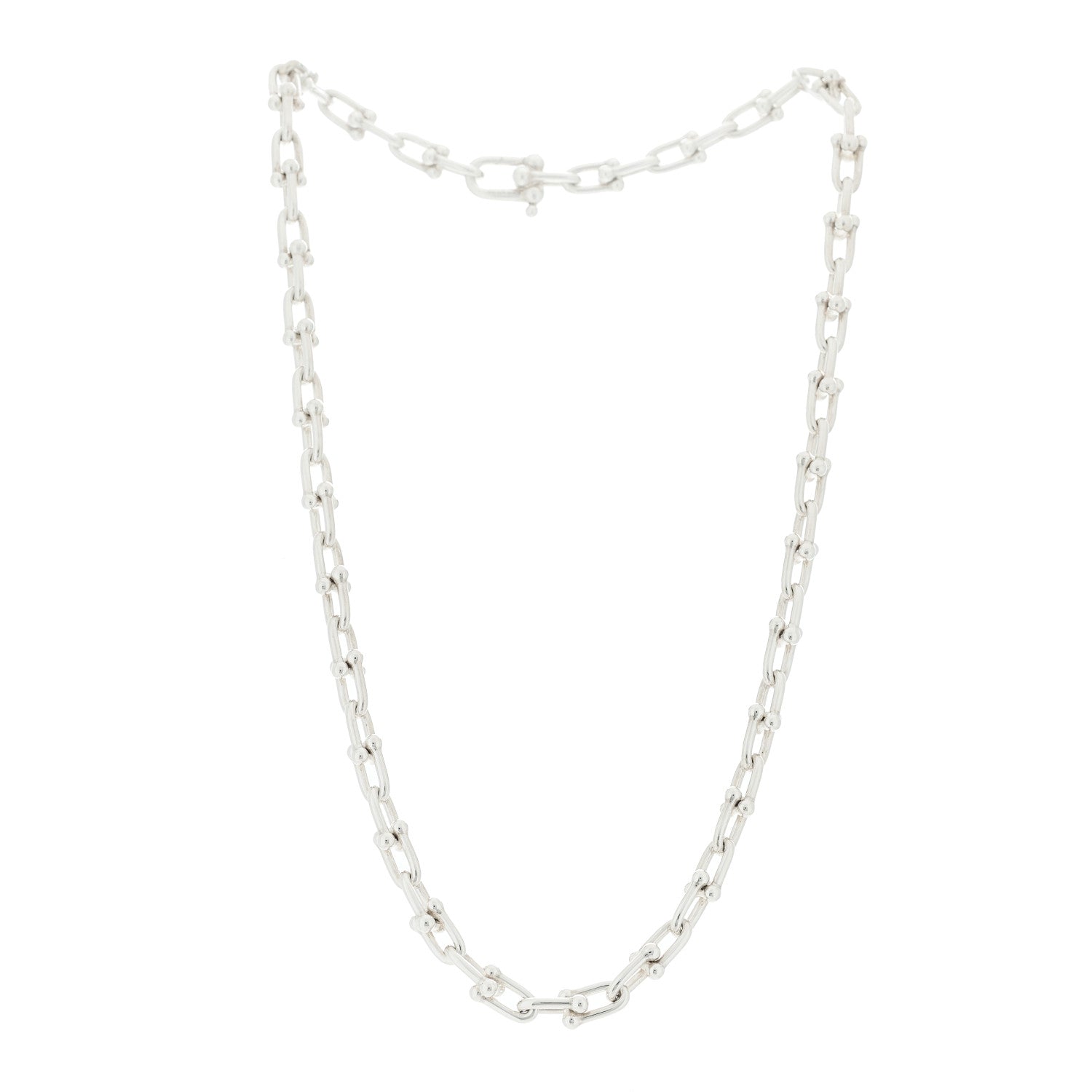 Tiffany Sterling Silver Small HardWear Link Necklace 3 of 6