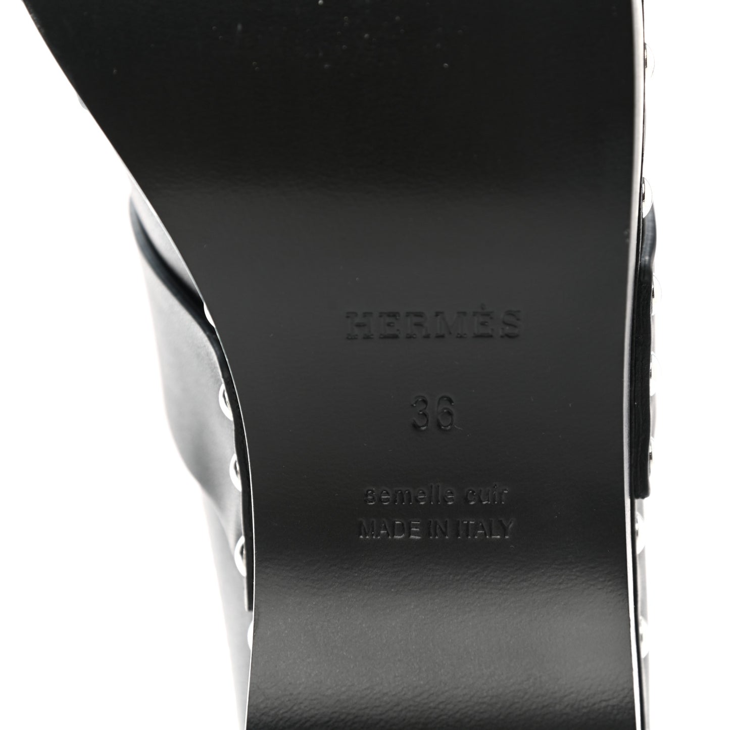Calfskin Calya Mules 36 Black