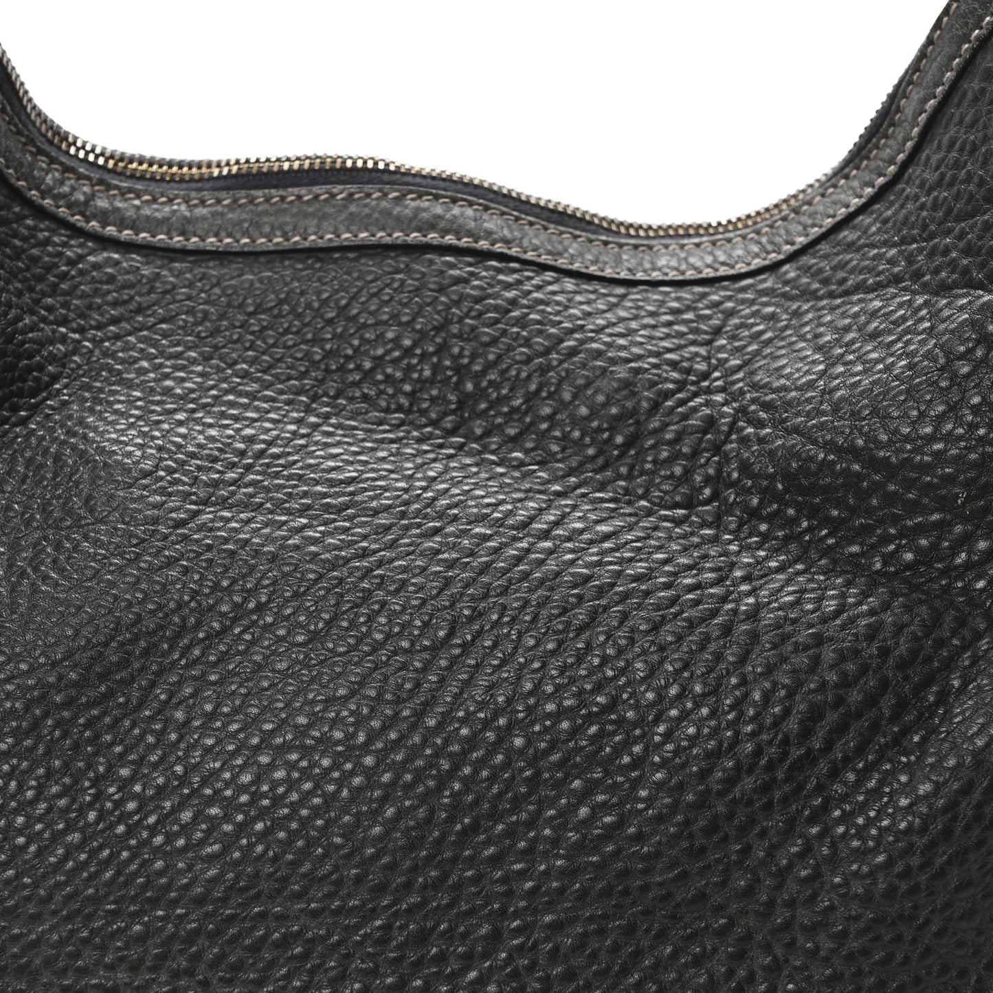 Pebbled Calfskin Medium Pelham Hobo Black
