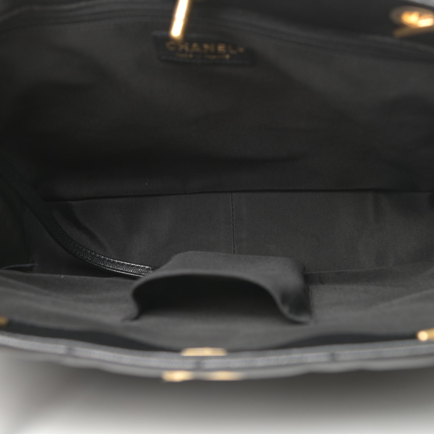 Chanel Caviar Quilted Sweet Classic Shopping Tote Black 5 of 10