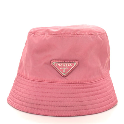 Prada Re-Nylon Metal Triangle Logo Womens Bucket Hat S Rosa 3 of 9