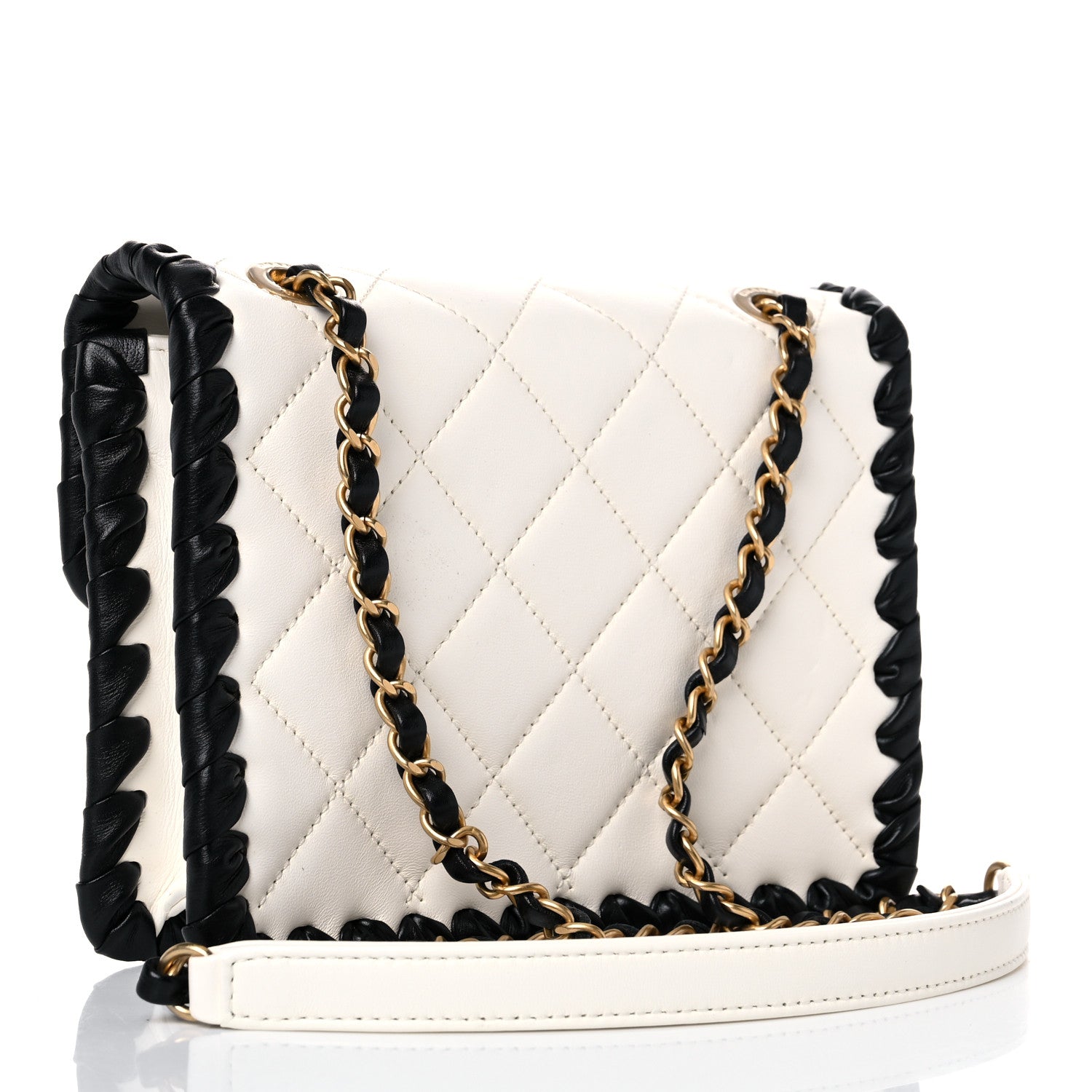 Chanel Braided Calfskin Mini My Own Frame Flap White 3 of 13