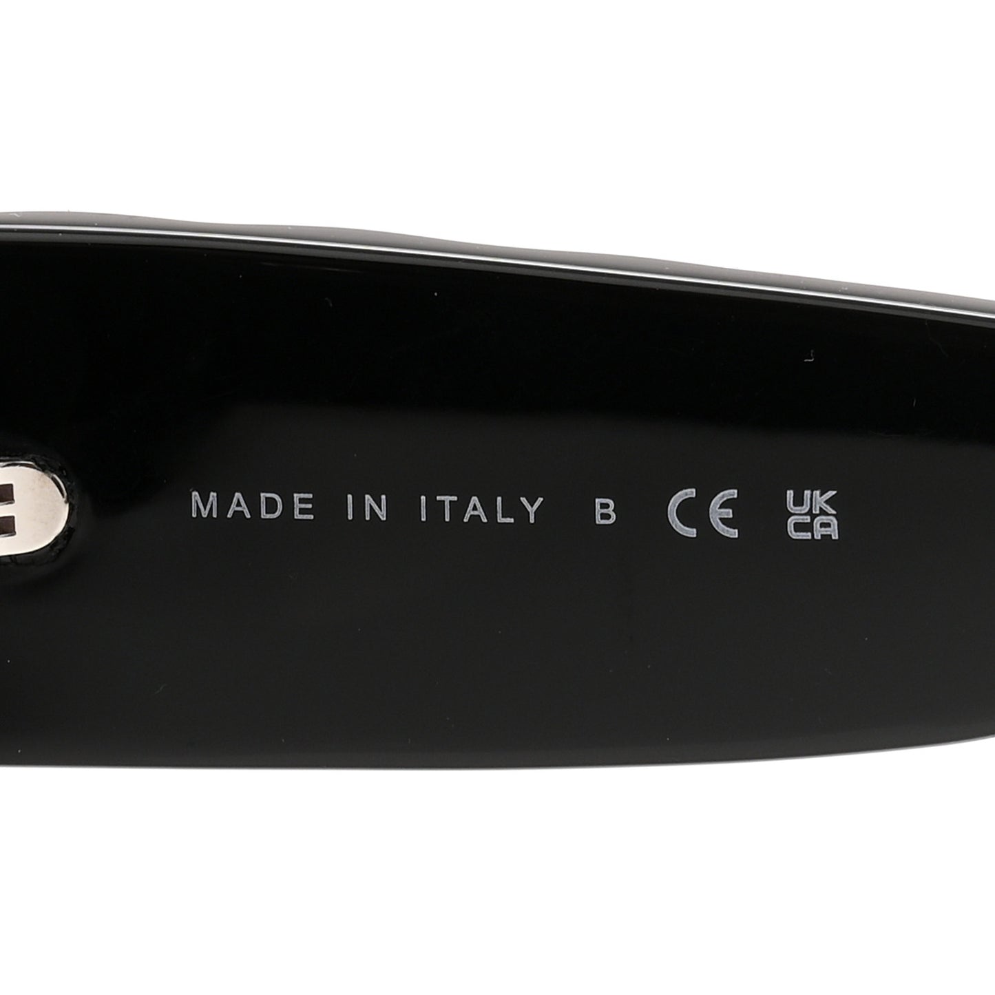 Acetate Quilted CC Rectangle Sunglasses 5483-A Black
