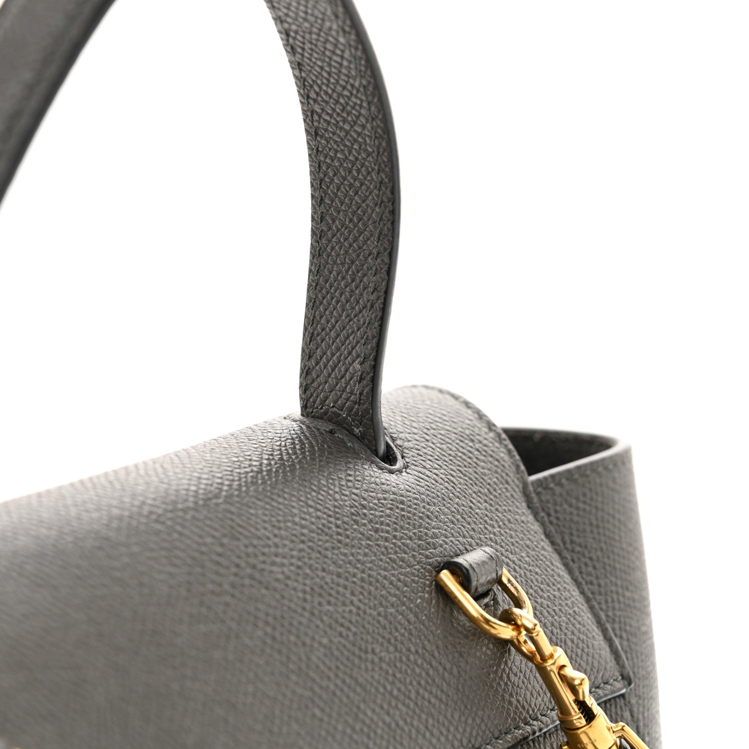 Celine Grained Calfskin Nano Belt Bag Grey 14 of 14