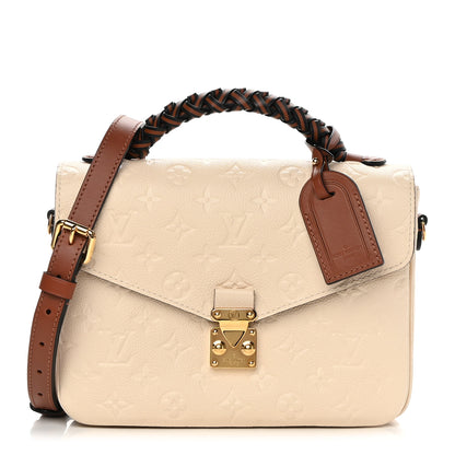 Louis Vuitton Empreinte Braided Pochette Metis Creme Beige Caramel 1 of 15