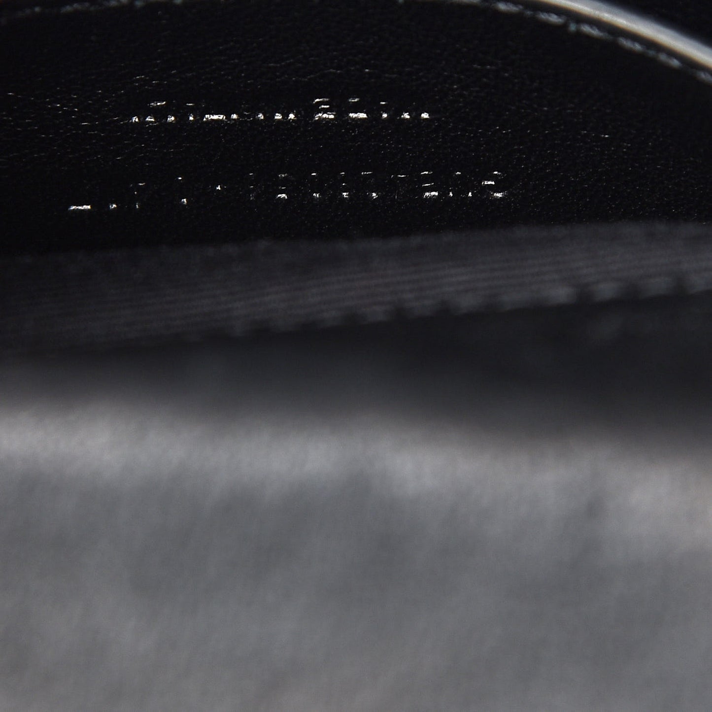 Sheepskin Matelasse Chevron Monogram Monochrome Medium College Bag Black