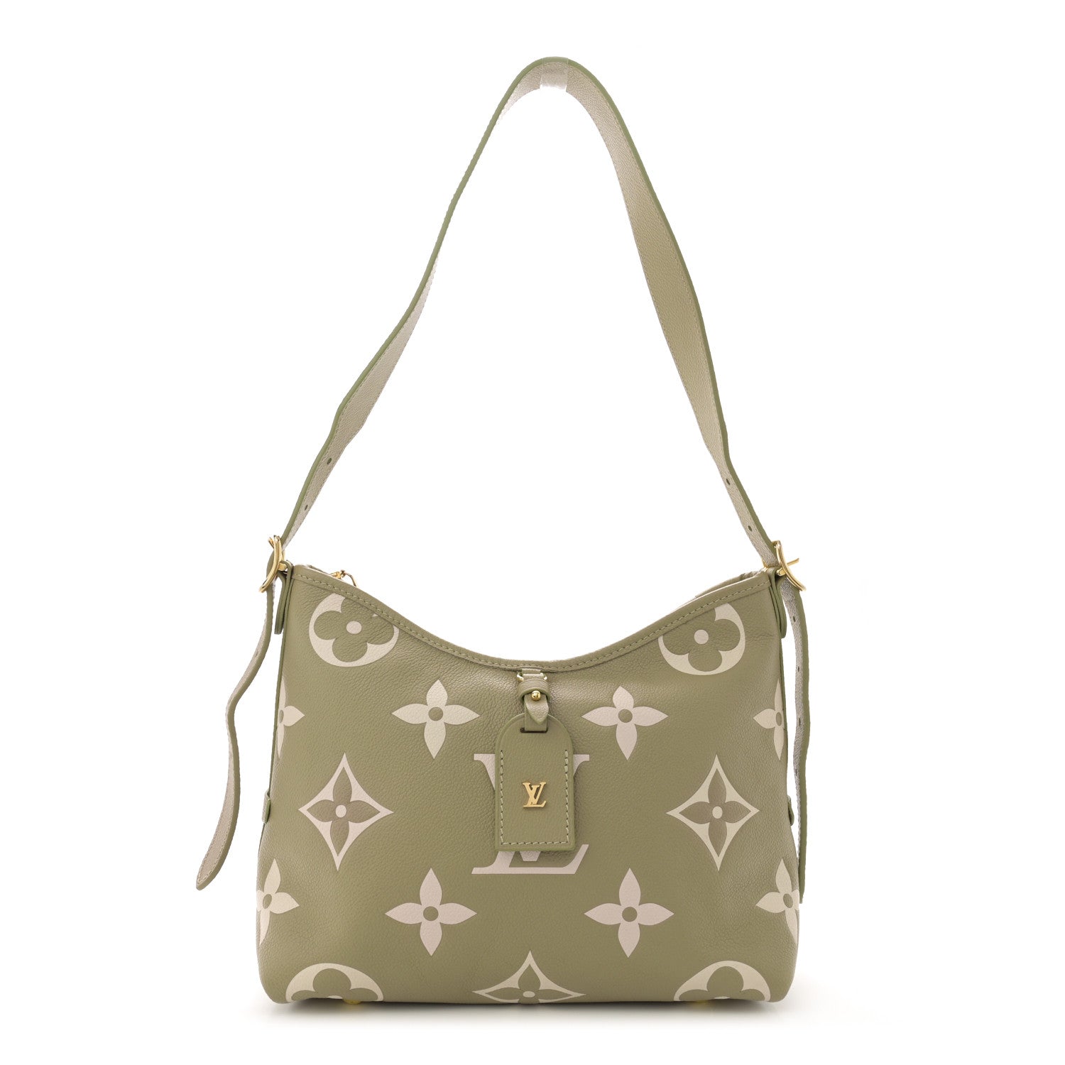 Louis Vuitton Empreinte Monogram Giant CarryAll PM Khaki Creme 1 of 10