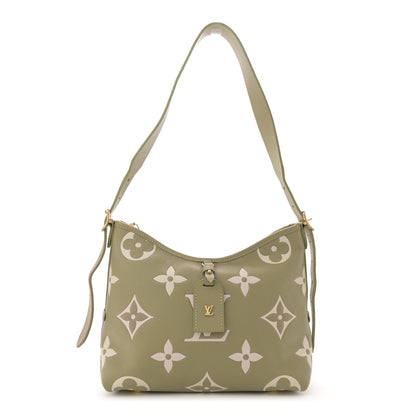 Louis Vuitton Empreinte Monogram Giant CarryAll PM Khaki Creme 1 of 10