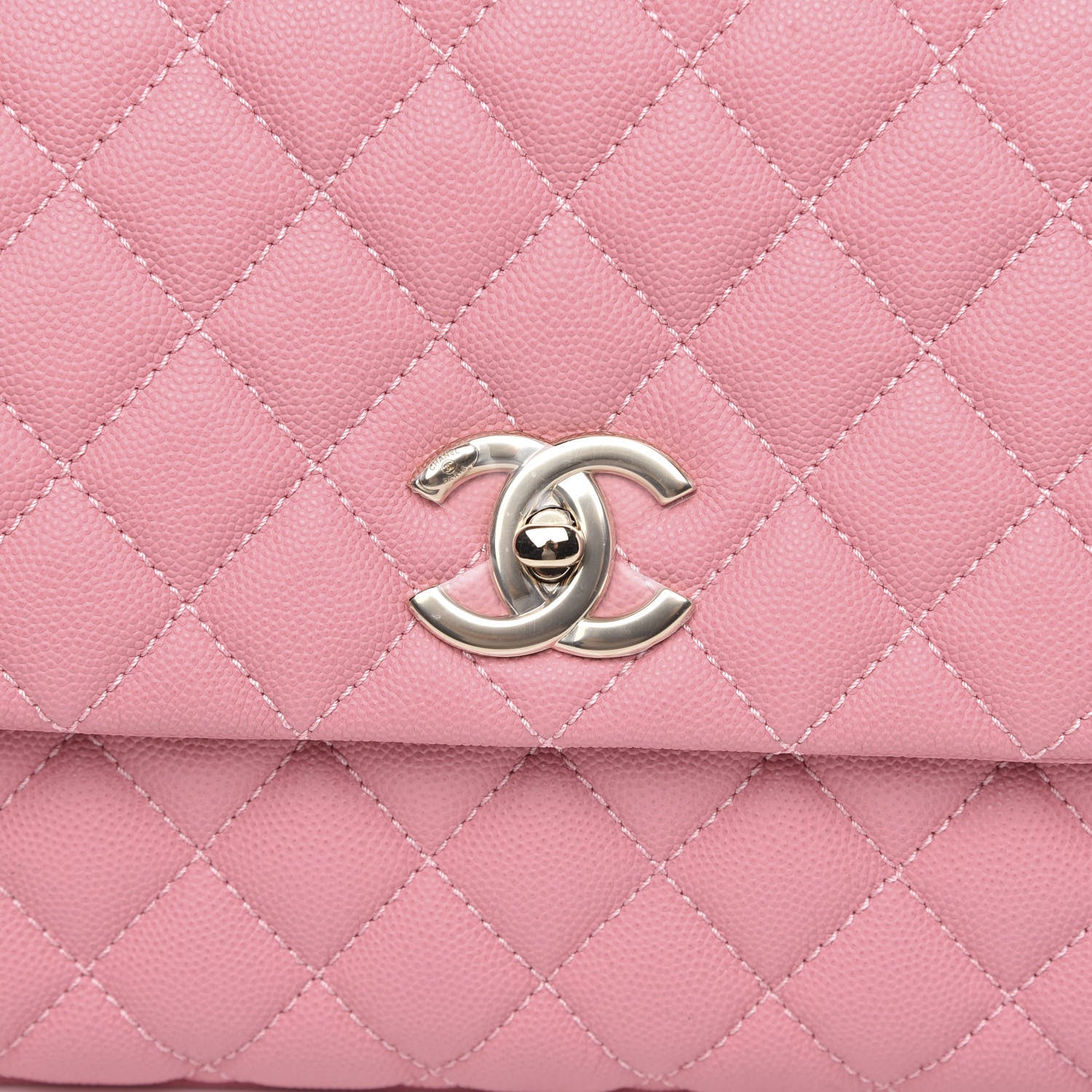 Chanel Caviar Quilted Small Coco Handle Flap Light Pink 8 of 11