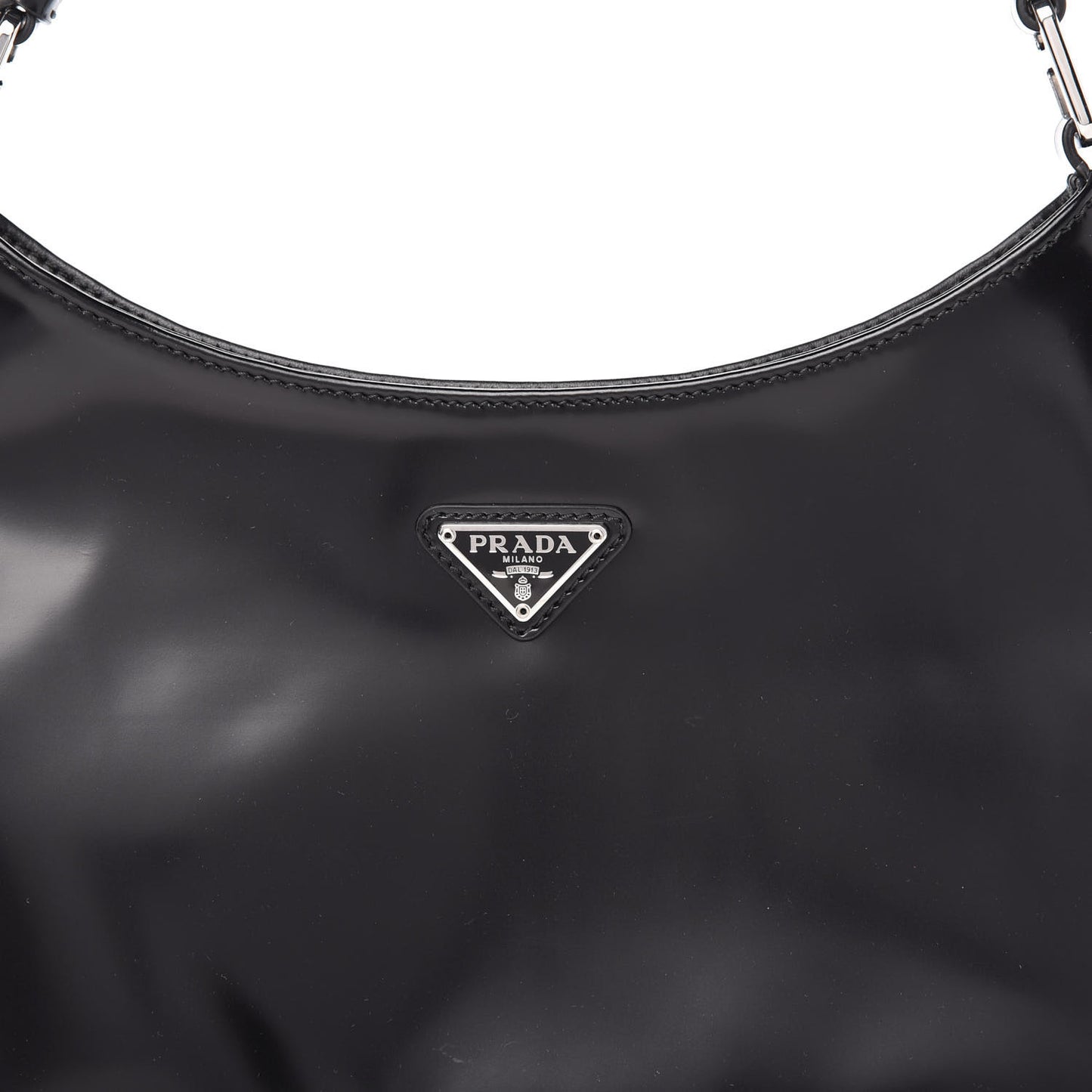 Spazzolato Cleo Shoulder Bag Black