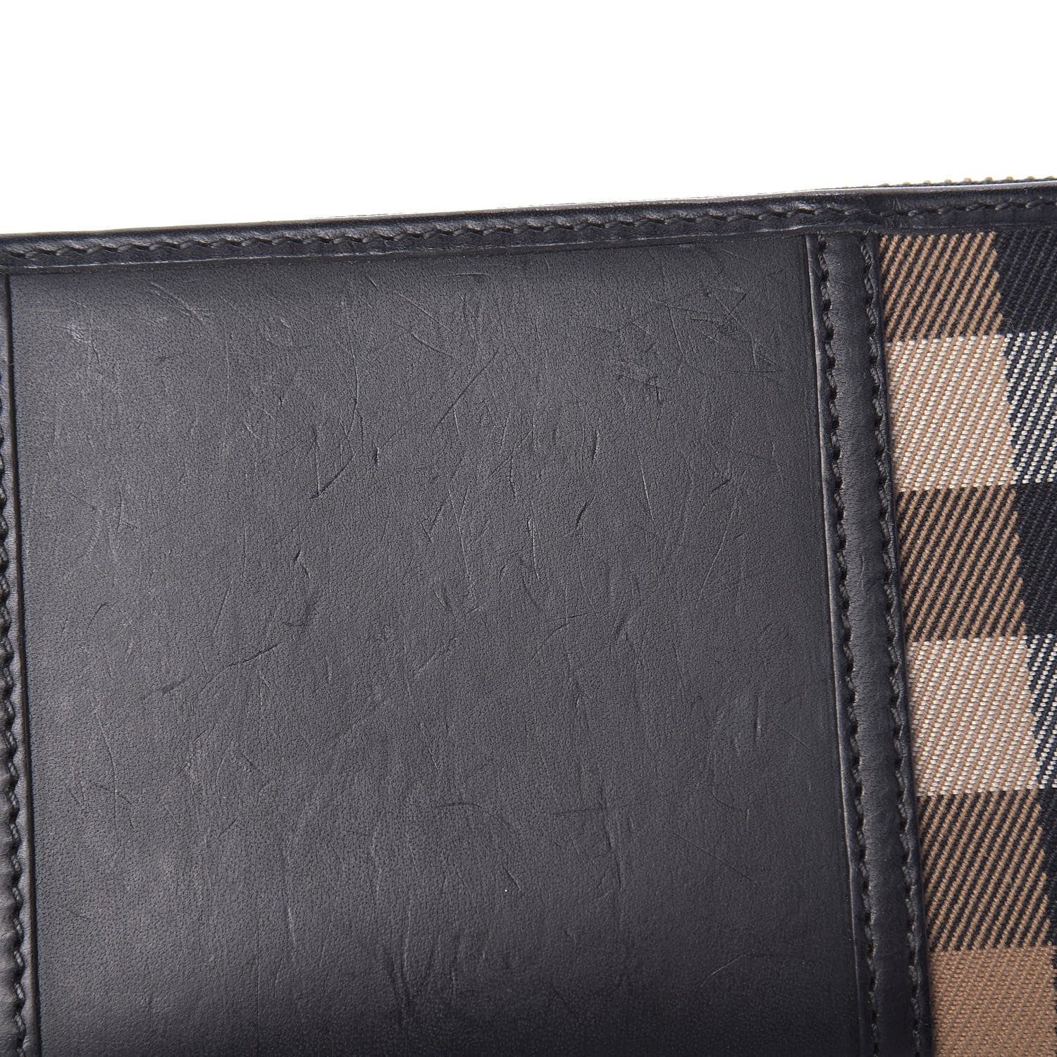 Burberry House Check Large Sartorial Ziggy Zip Around Wallet Black 11 of 13