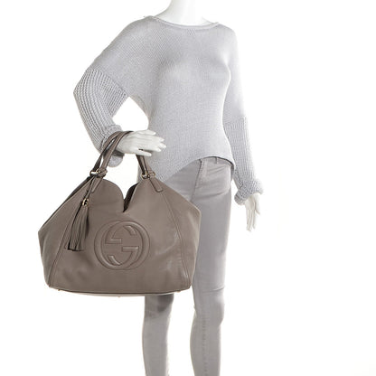 Gucci Cellarius Calfskin Large Soho Shoulder Bag New Fango 2 of 9