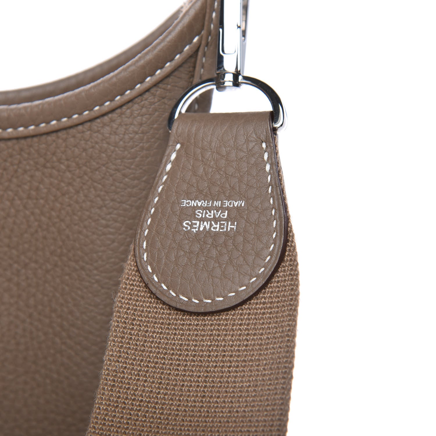 Hermes Taurillon Clemence Evelyne III PM Etoupe 9 of 10