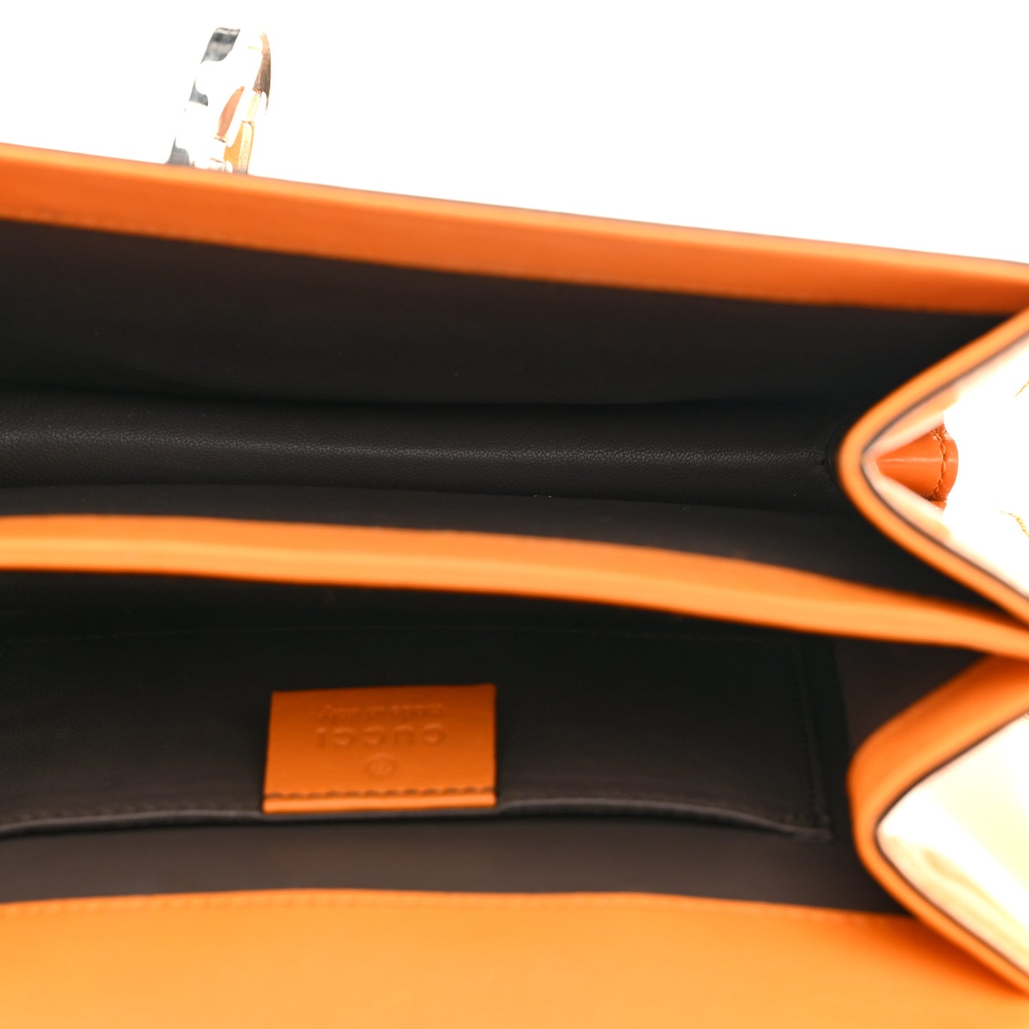 Shade Lux Calfskin Small Interlocking G Shoulder Bag Orange