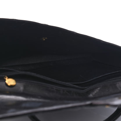 Chanel Patent Quilted Briefcase Laptop Bag Black 4 of 6