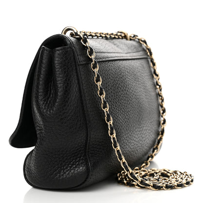 Mulberry Glossy Goatskin Small Lily Flap Black 3 of 16