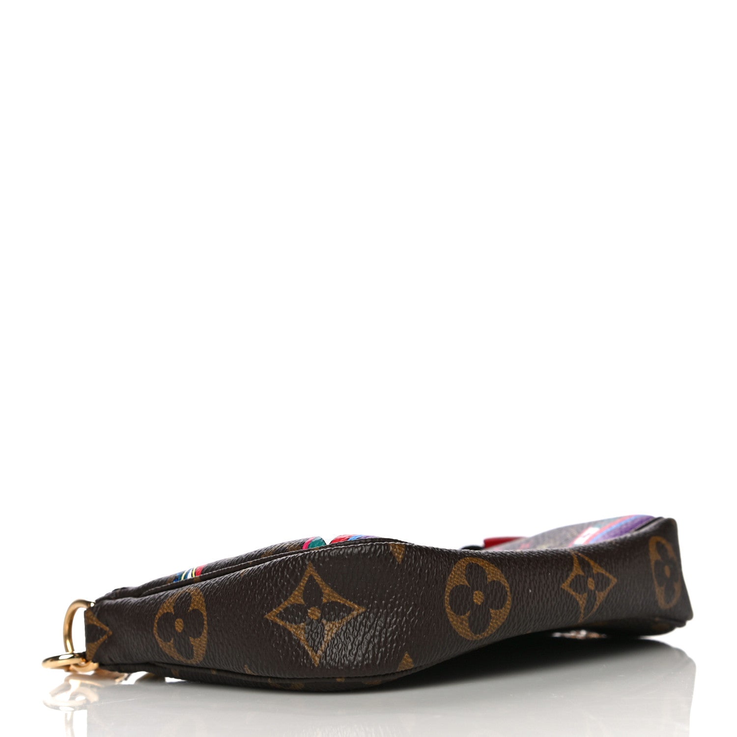 Louis Vuitton Monogram 2020 Christmas Animation Bumper Cars Mini Pochette Accessories Coquelicot 5 of 16