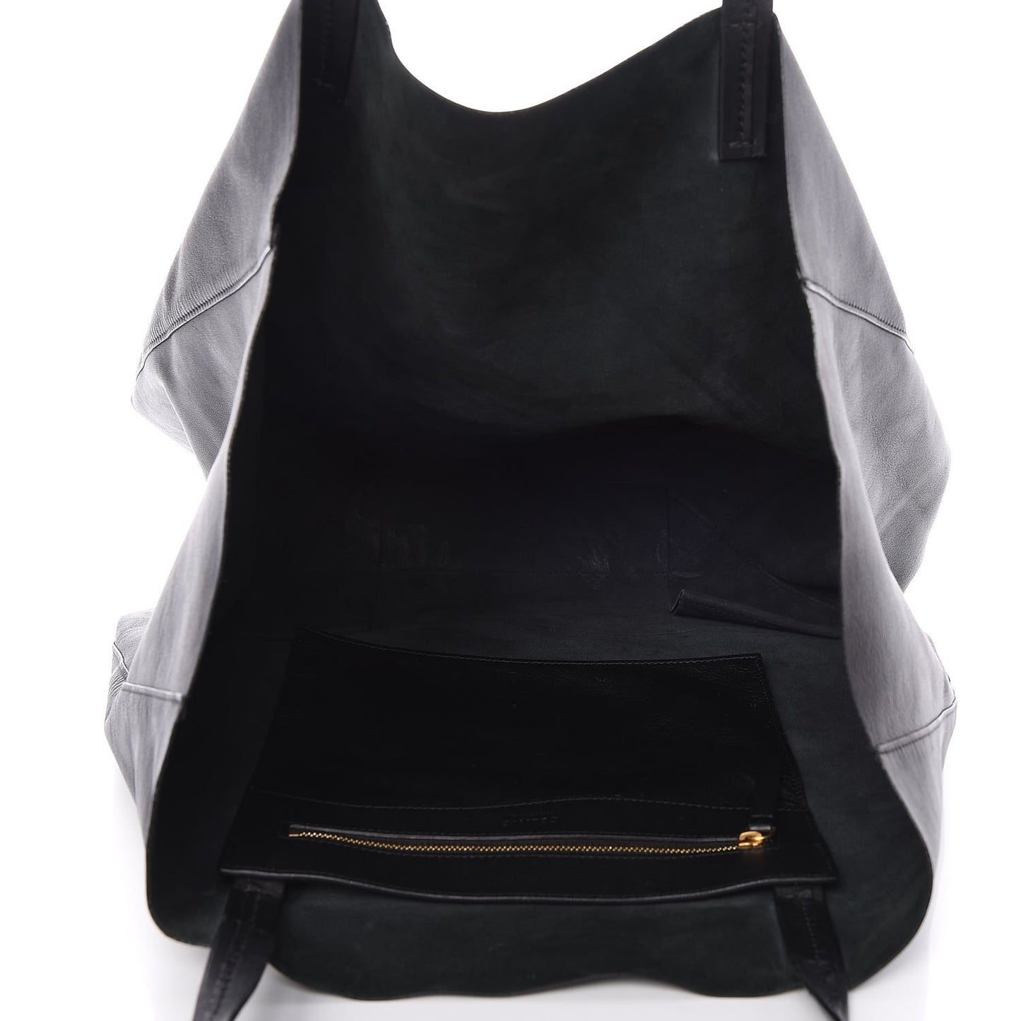 Lambskin Horizontal Cabas Black