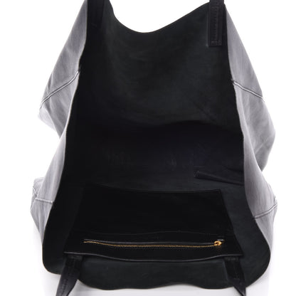 Celine Lambskin Horizontal Cabas Black 5 of 7