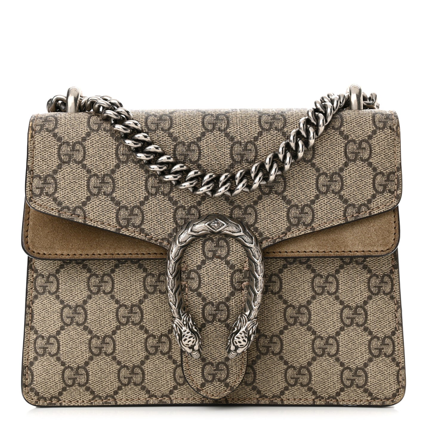 GG Supreme Monogram Mini Dionysus Shoulder Bag Taupe
