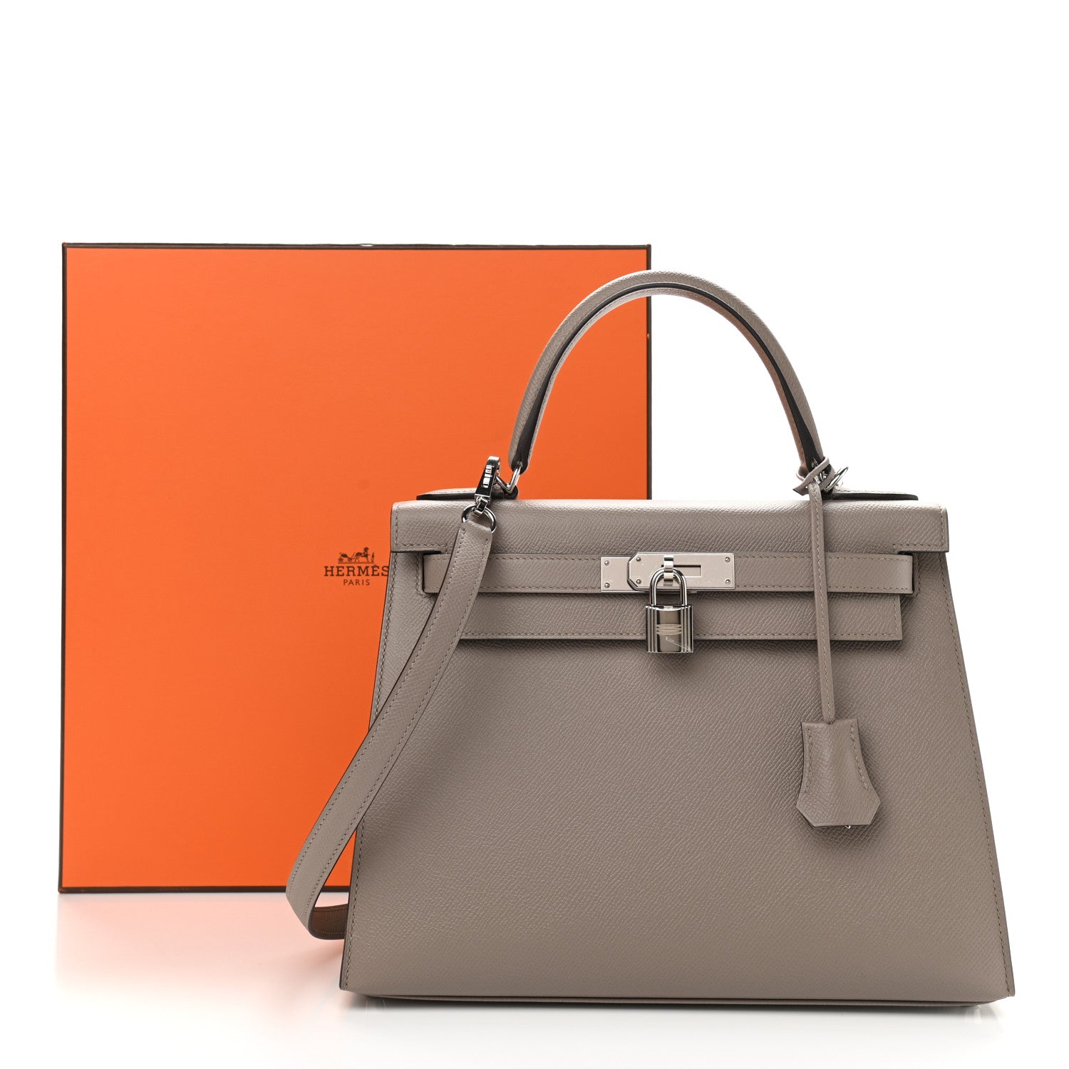 Hermes Epsom Kelly Sellier 28 Gris Asphalte 11 of 11