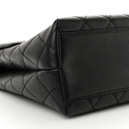 Chanel Caviar Quilted Jumbo Kelly Flap Black 9 of 14