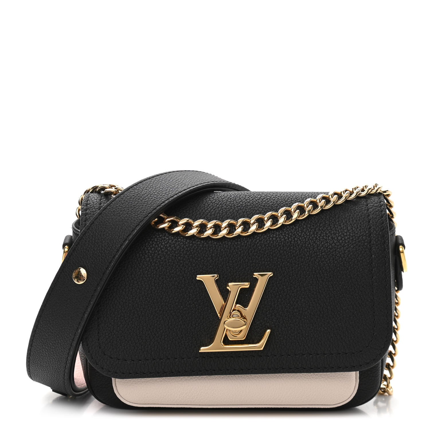 Louis Vuitton Grained Calfskin Lockme Tender Black 1 of 9