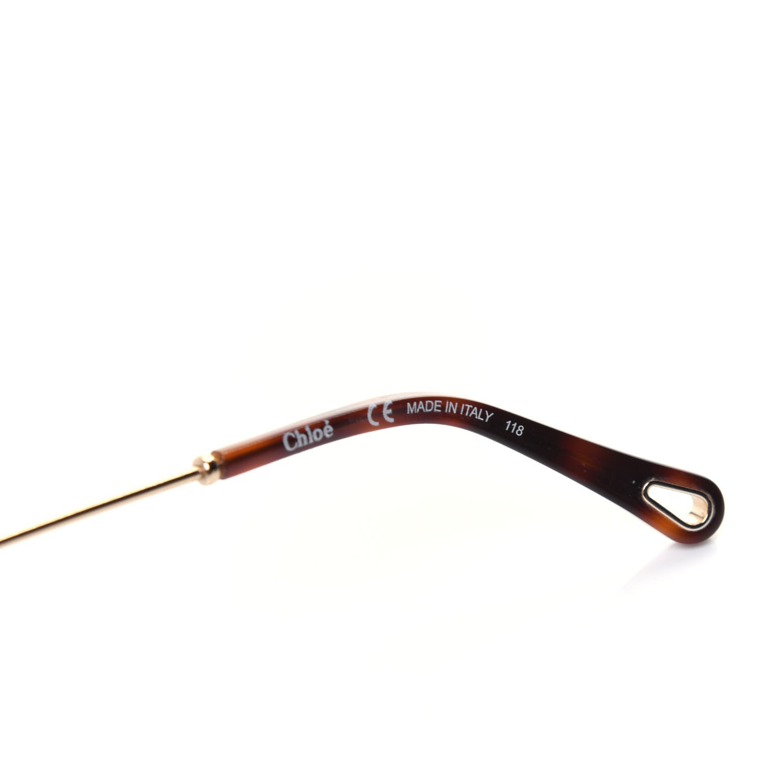 Chloe Octagonal Sunglasses CE132S Gold 6 of 7