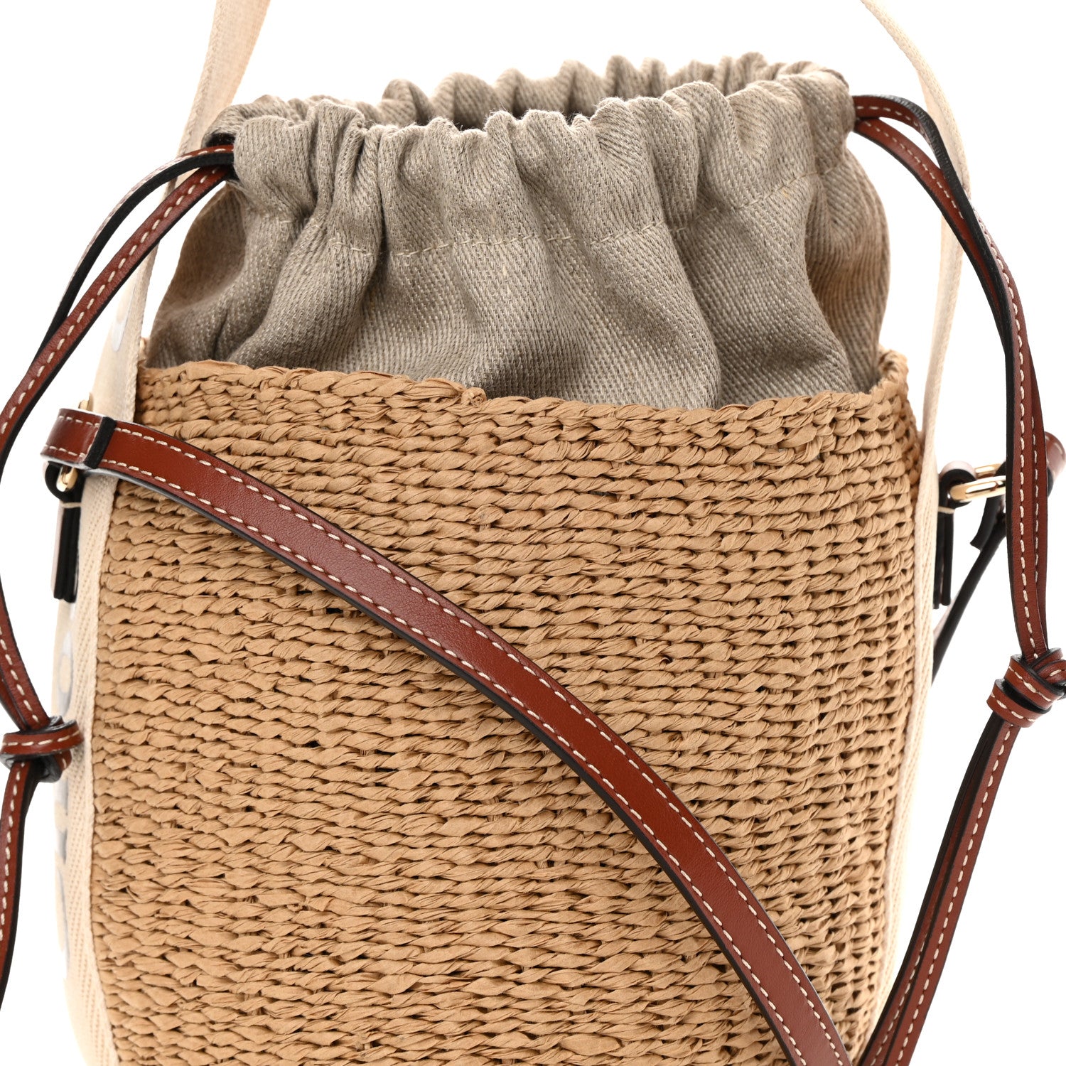 Chloe Natural Woven Fiber Small Woody Basket 9 of 12