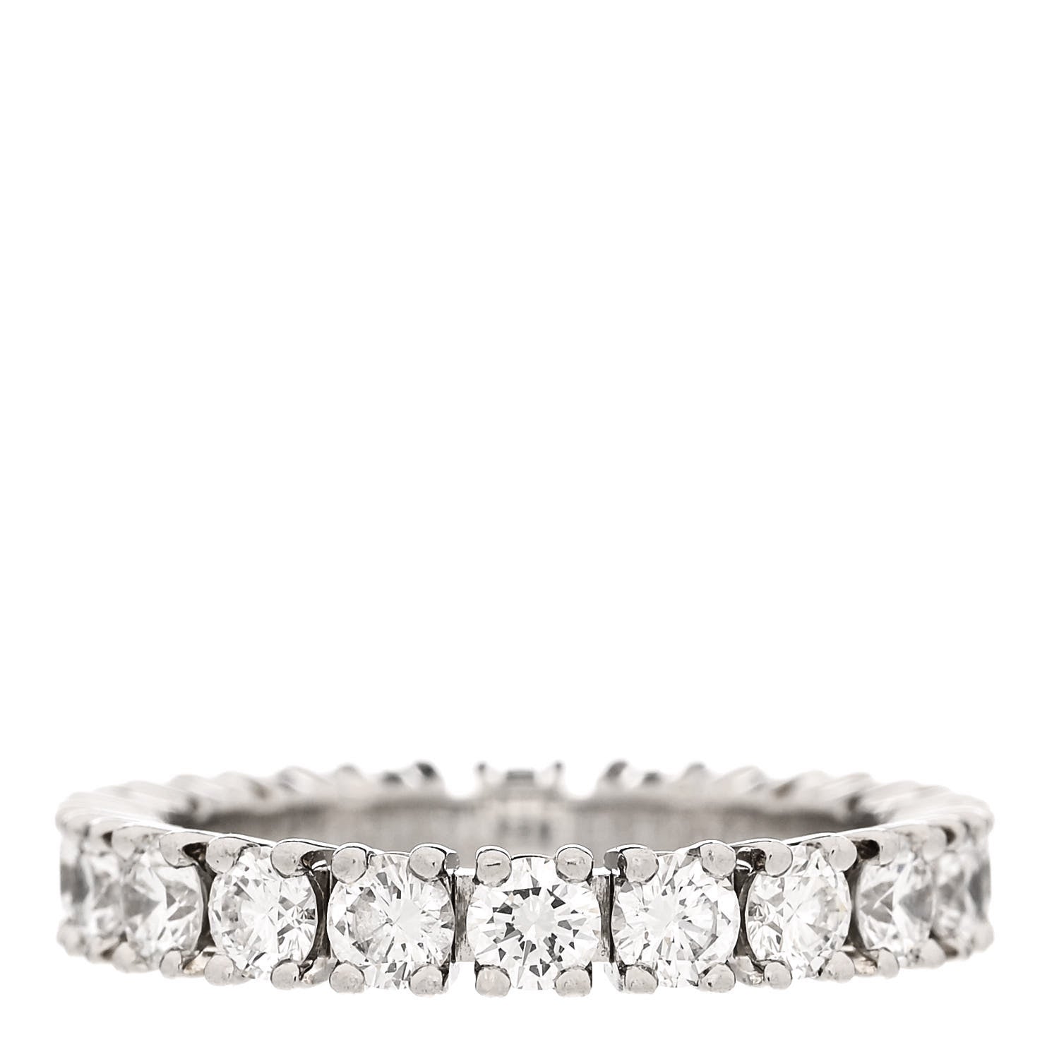 Cartier Platinum Diamond 1.39ct Destinee Wedding Band Ring 46 3.75 1 of 5