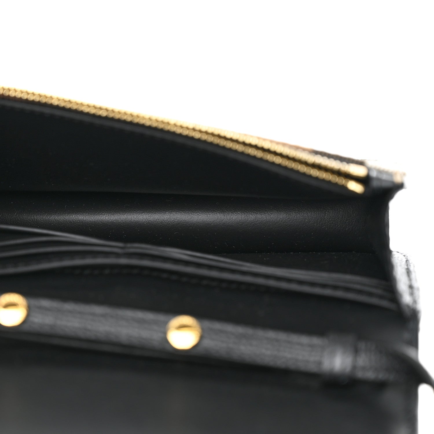 Burberry Derby Calfskin House Check Wallet On Chain Black 5 of 11